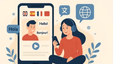تطبيق Mondly لتعلم الإنجليزية، الإسبانية