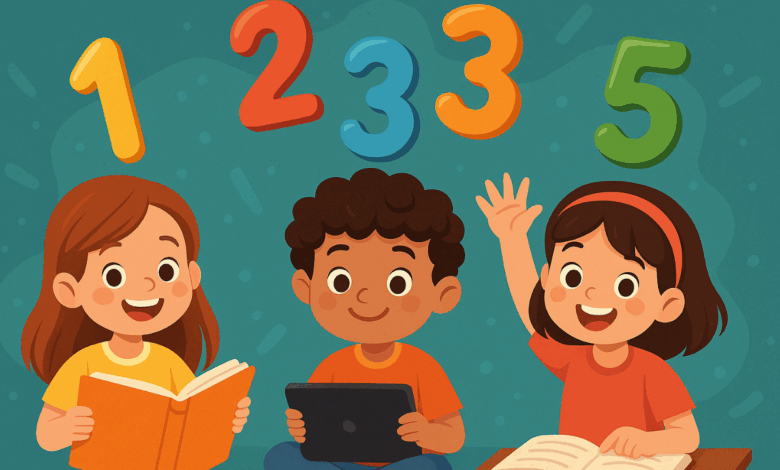 تعلم الأرقام من 1 إلى 50 للأطفال باللغة العربية
