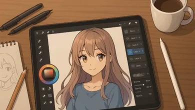 تحميل واستخدام تطبيق HiPaint للرسم
