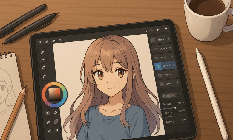 تحميل واستخدام تطبيق HiPaint للرسم