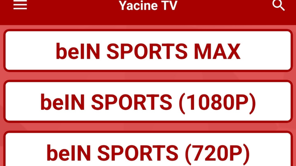 تحميل تطبيق Yacine TV